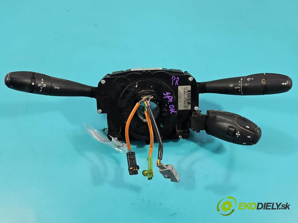 Peugeot 407 1.8 16V 116 HP manual 85 kW 1749 cm3 4- prepínač komplex: 96473051XT (Prepínacie páčky pod volantom)