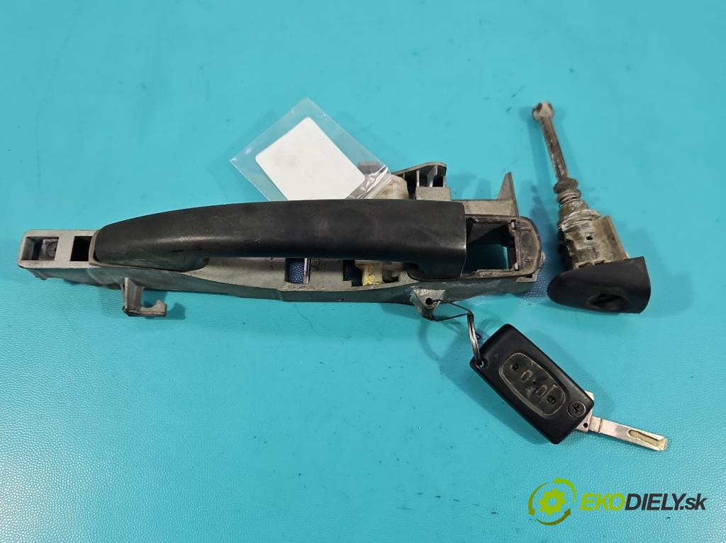 Peugeot 407 1.8 16V 116 HP manual 85 kW 1749 cm3 4- rukoväť predné ľavé mimo: 9653401680 (Kľučka dverí vonkajšia predná ľavá)
