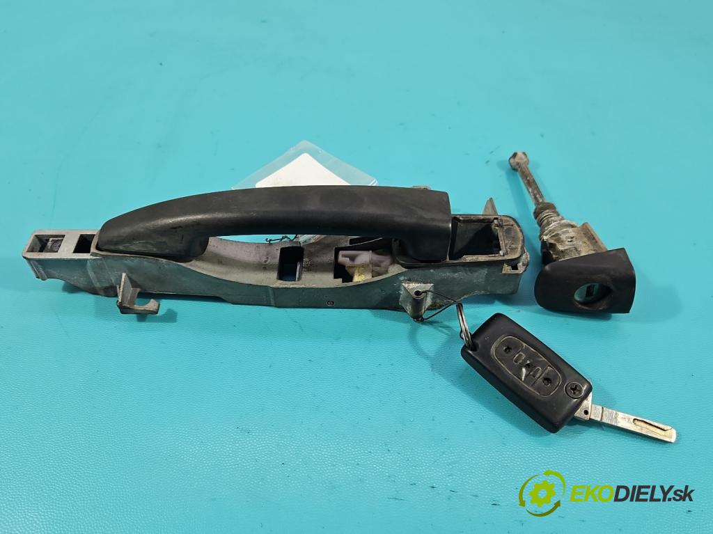 Peugeot 407 1.8 16V 116 HP manual 85 kW 1749 cm3 4- rukoväť predné ľavé mimo: 9653401680 (Kľučka dverí vonkajšia predná ľavá)