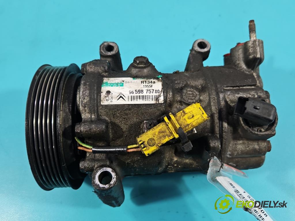 Peugeot 407 1.8 16V 116 HP manual 85 kW 1749 cm3 4- Kompresor: klimatizácie 9659875780 (Kompresor klimatizácie)