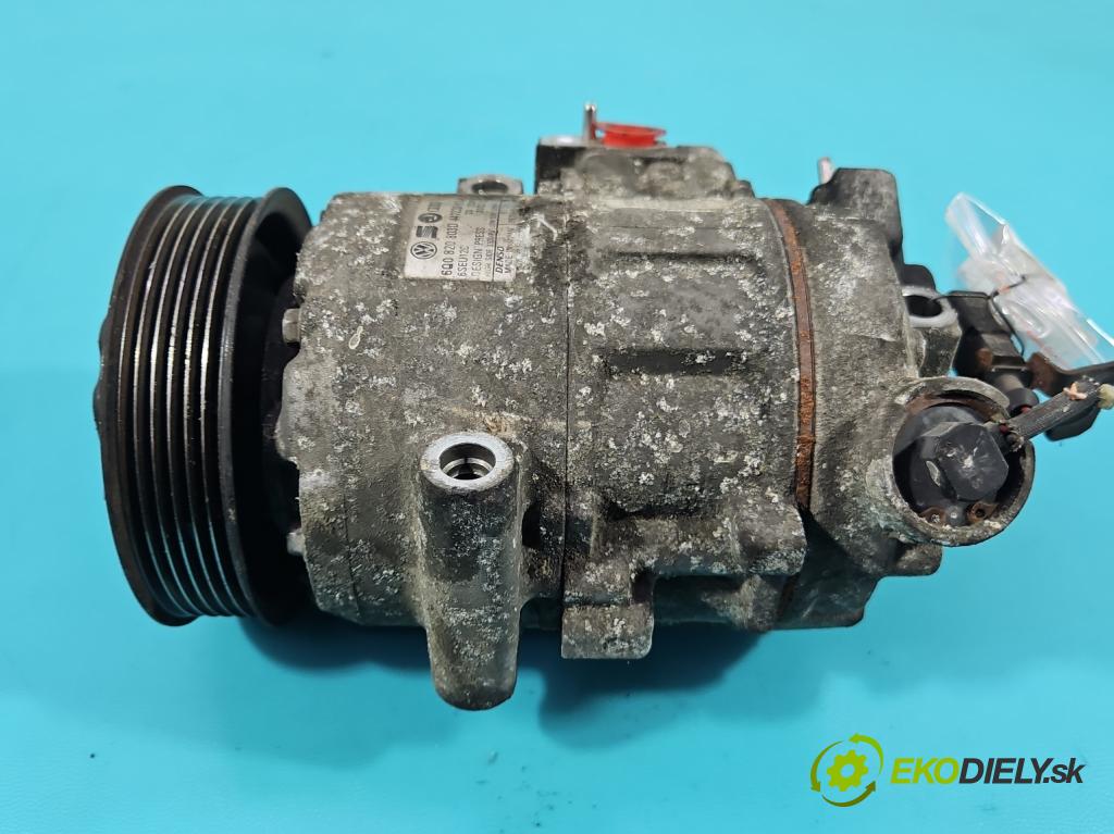 Seat Ibiza III 6L 2002-2008 1.9 TDI 101 HP manual 74 kW 1896 cm3 3- Kompresor: klimatizácie 6Q0820803D (Kompresor klimatizácie)