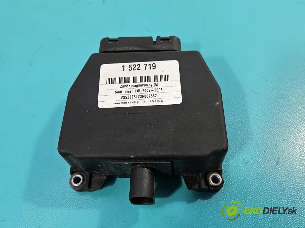 Seat Ibiza III 6L 2002-2008 1.9 TDI 101 HP manual 74 kW 1896 cm3 3- ventil magnetické: 6Q0906625 (Ventil ostatné)