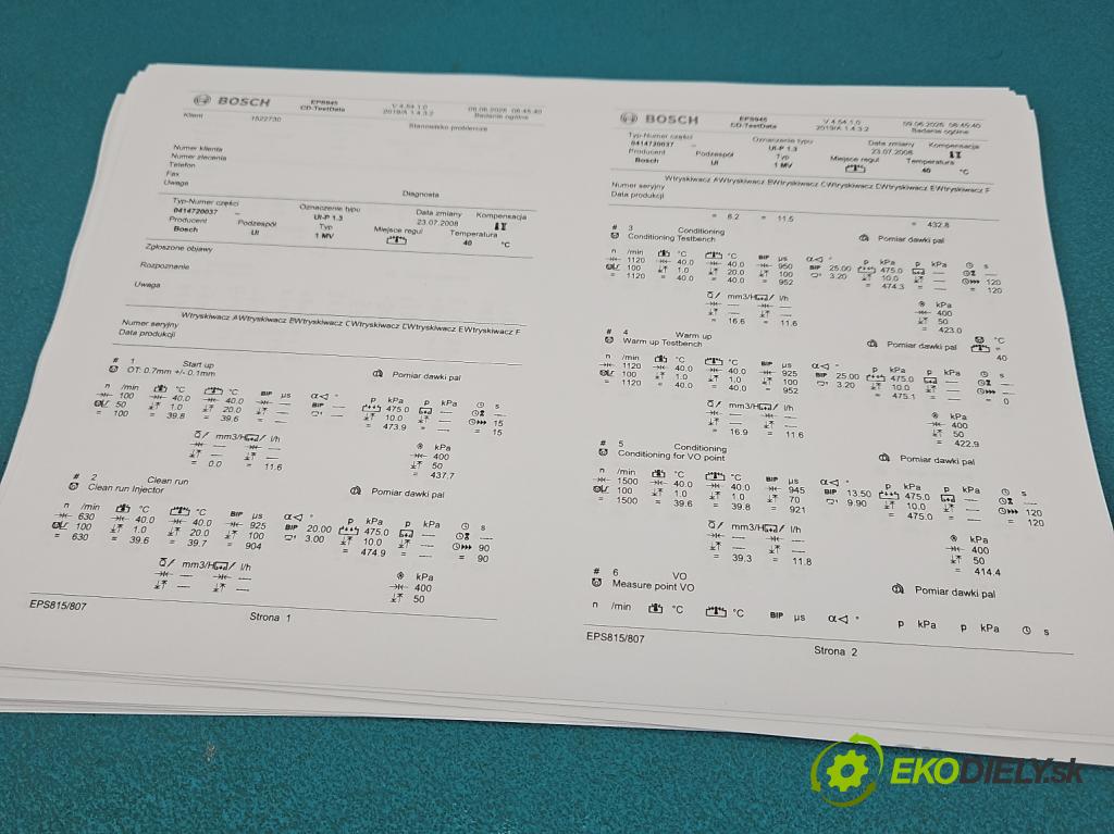 Seat Ibiza III 6L 2002-2008 1.9 TDI 101 HP manual 74 kW 1896 cm3 3- vstrekovacie čerpadlo 0414720037 (Vstrekovač paliva)