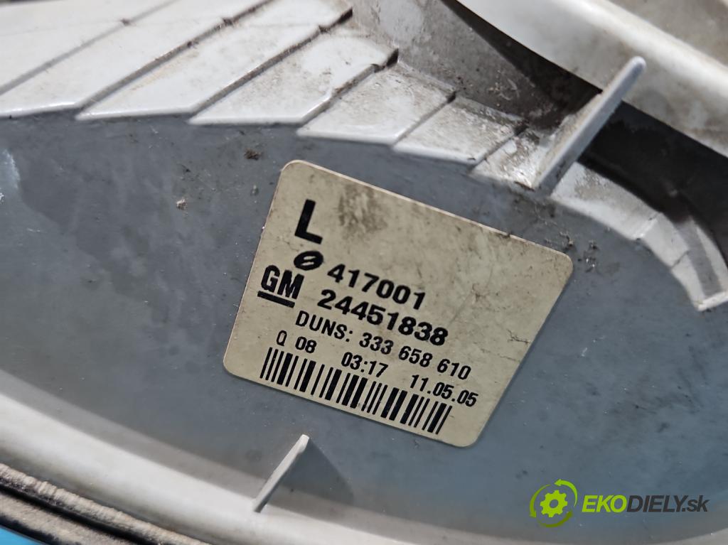 Opel Astra III 2004-2014 1.6 16v 105 hp manual 77 kW 1598 cm3 5- světlo zadní levé 24451838 (Klika dveří ostatní)