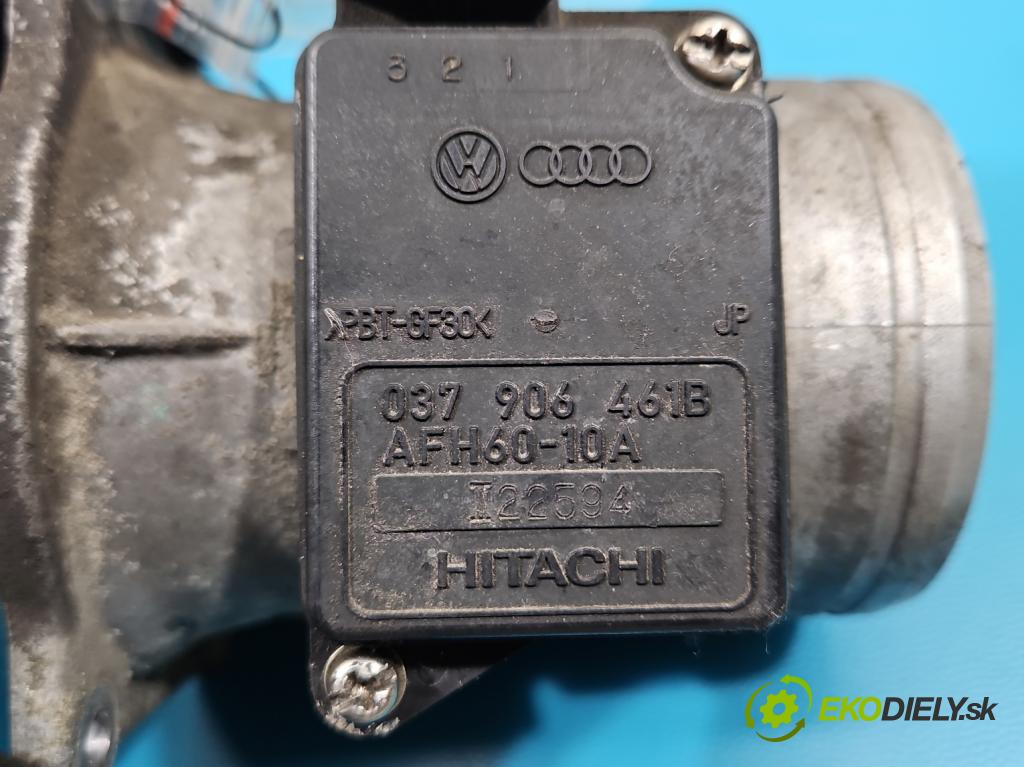 Vw Passat B5 1995-2005 1.6 8V 101 HP manual 74 kW 1596 cm3 4- průtokoměr: 037906461B (Váha vzduchu)