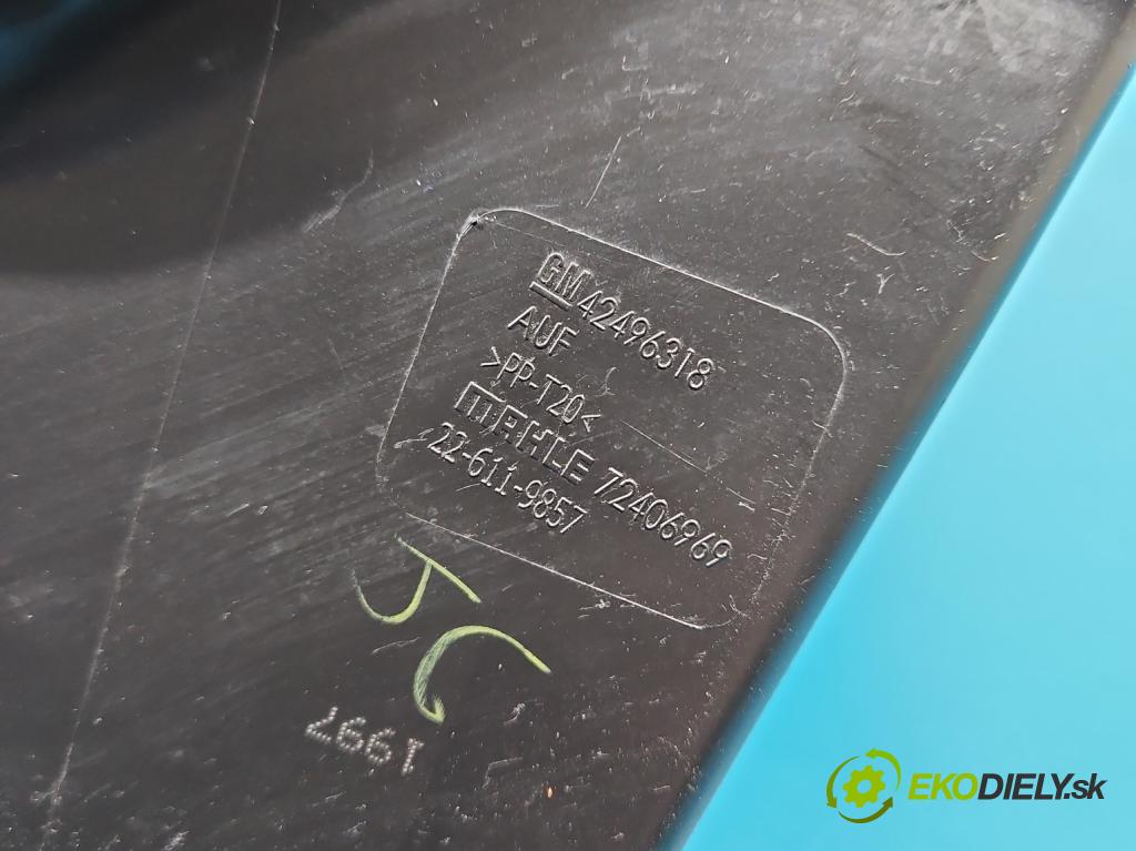 Opel Astra V  2015-2022 1.6 CDTI 110 HP manual 81 kW 1598 cm3 5- obal filtra vzduchu 42496318 (Obal vzduchového filtra)