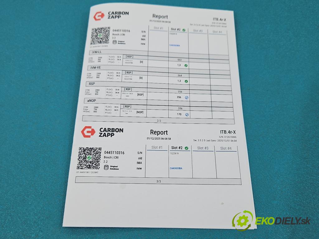 Suzuki Splash 1.3 DDIS 75 HP manual 55 kW 1248 cm3 5- vstrek 0445110316 (Vstrekovač paliva)