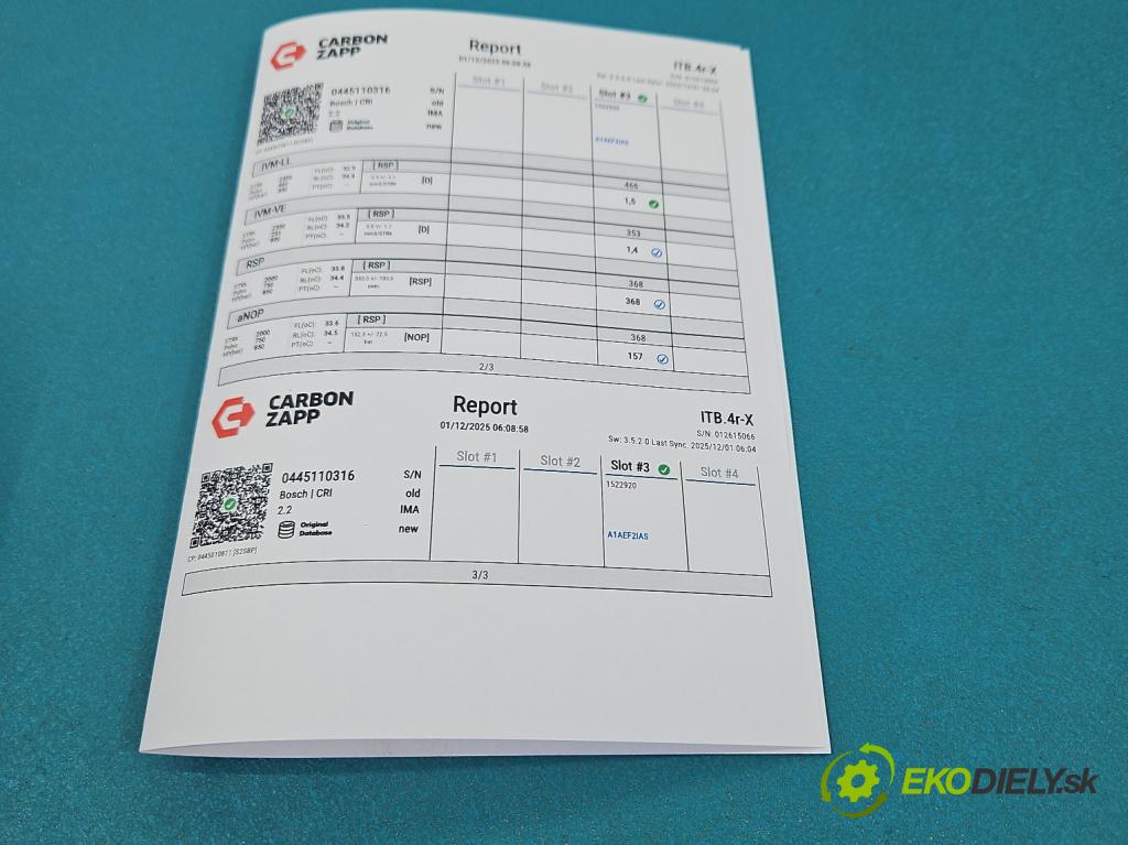 Suzuki Splash 1.3 DDIS 75 HP manual 55 kW 1248 cm3 5- vstrek 0445110316 (Vstrekovač paliva)