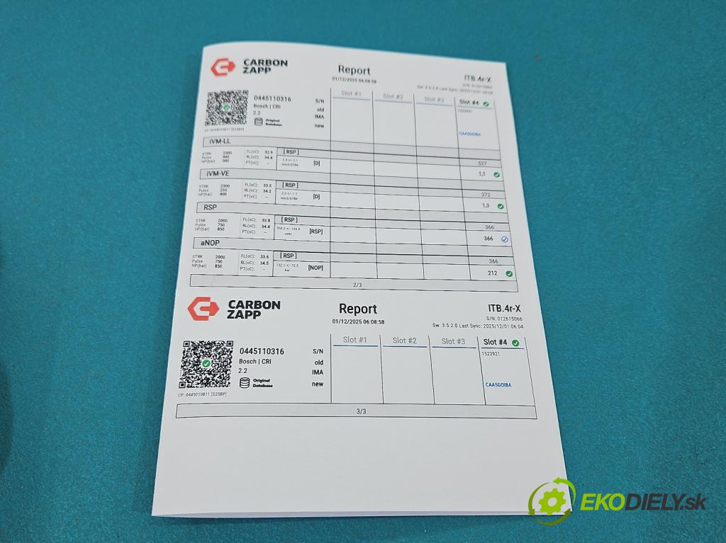 Suzuki Splash 1.3 DDIS 75 HP manual 55 kW 1248 cm3 5- vstrek 0445110316 (Vstrekovač paliva)