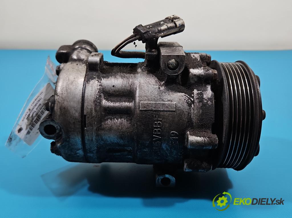 Suzuki Splash 1.3 DDIS 75 HP manual 55 kW 1248 cm3 5- Kompresor: klimatizácie 13106850 (Kompresor klimatizácie)