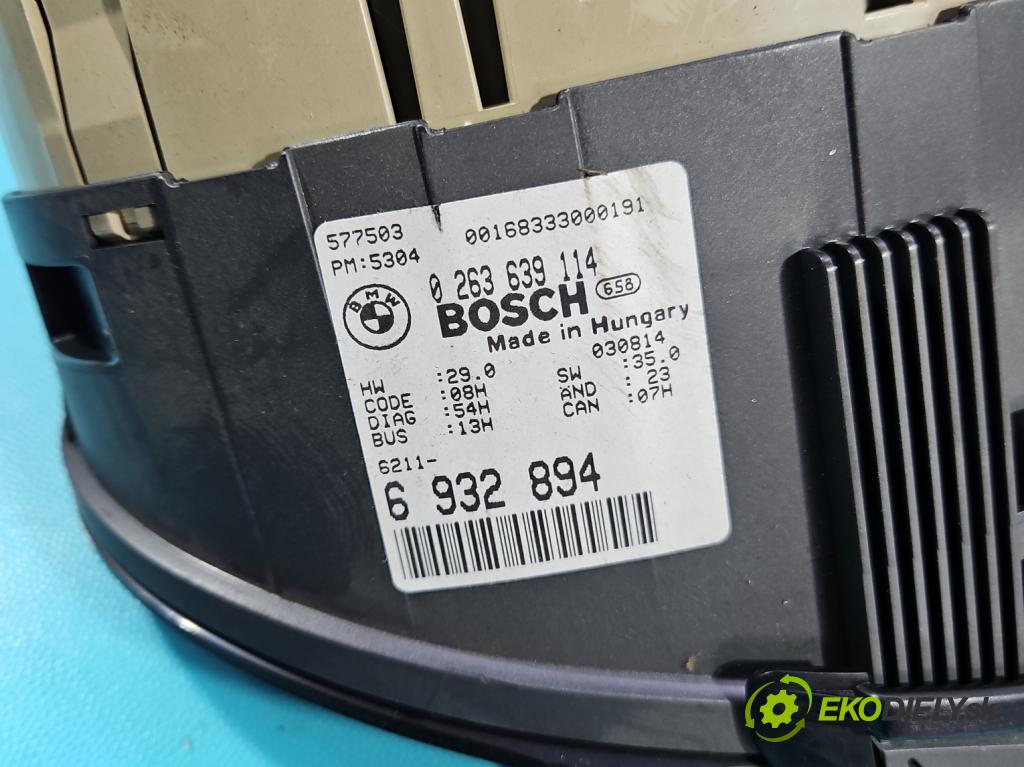 Bmw 3 E46 1998-2007 1.8 116 HP manual 85 kW 1796 cm3 4- prístrojovka/ budíky 0263639114 (Prístrojová doska)