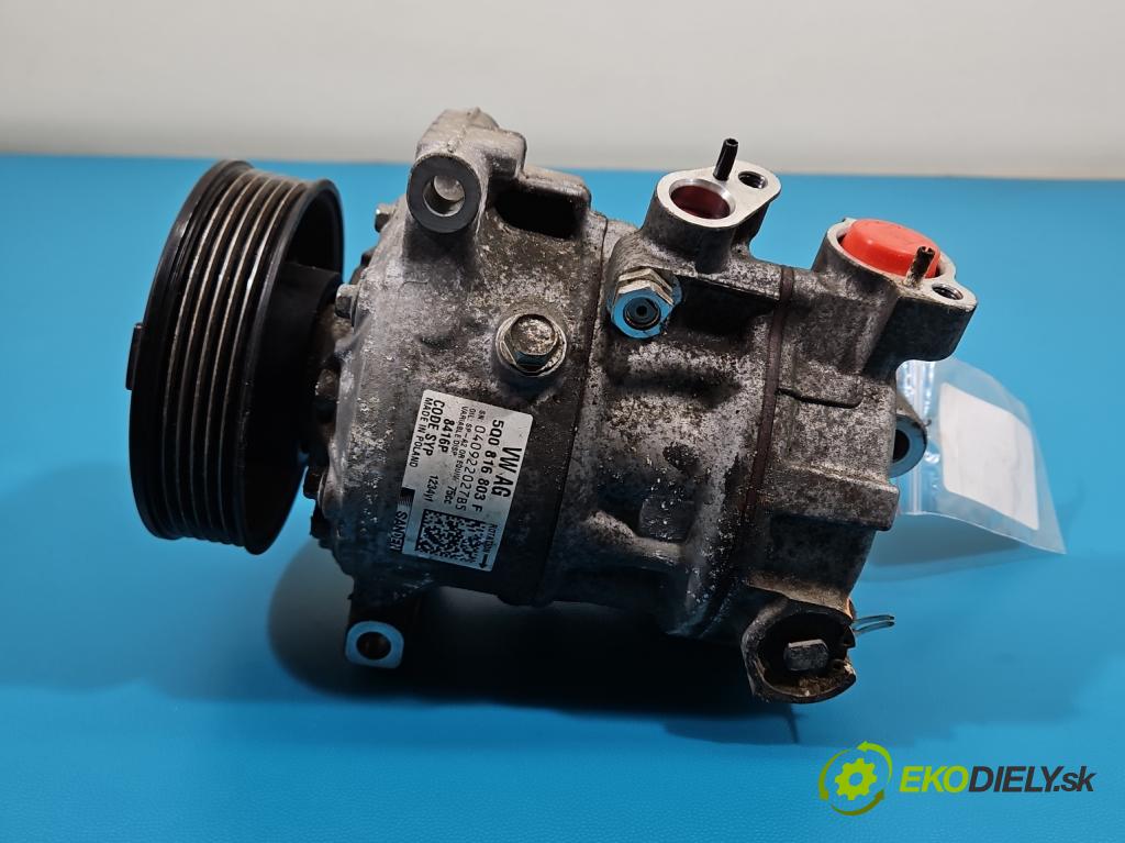 Skoda Fabia III 2014- 2021 1.2 TSI 110 HP manual 81 kW 1197 cm3 5- Kompresor: klimatizácie 5Q0816803F (Kompresor klimatizácie)