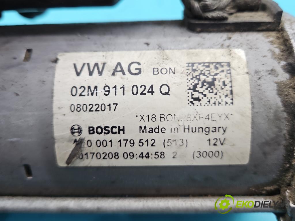Skoda Fabia III 2014- 2021 1.2 TSI 110 HP manual 81 kW 1197 cm3 5- štartér 02M911024Q (Štartér)