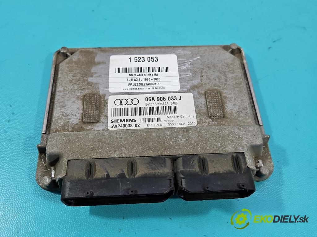 Audi A3 8L 1996-2003 1.6 SR 102 HP manual 75 kW 1595 cm3 3- riadiaca jednotka motora 06A906033J