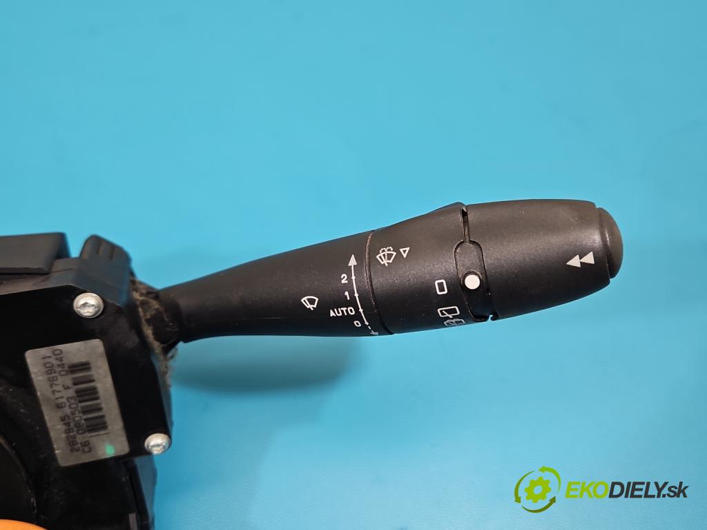 Citroen C3 I 2002-2009 1.1 8V 60 HP manual 44 kW 1124 cm3 5- prepínač komplex: 96488212XT (Prepínacie páčky pod volantom)