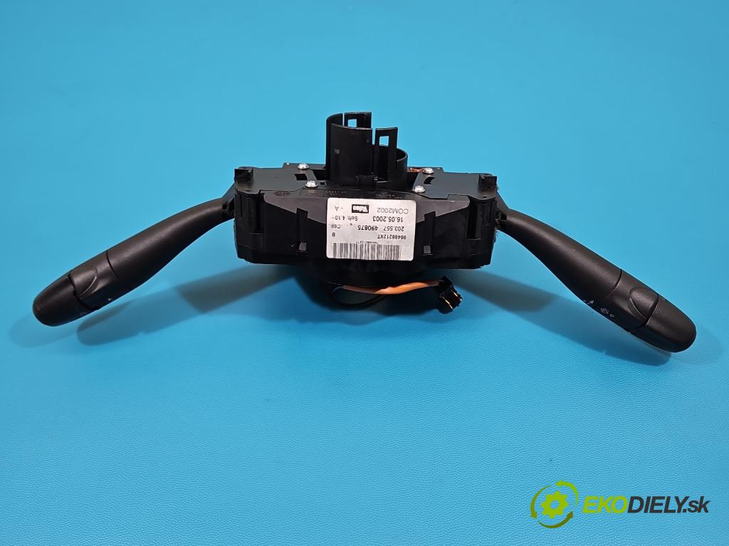 Citroen C3 I 2002-2009 1.1 8V 60 HP manual 44 kW 1124 cm3 5- prepínač komplex: 96488212XT (Prepínacie páčky pod volantom)