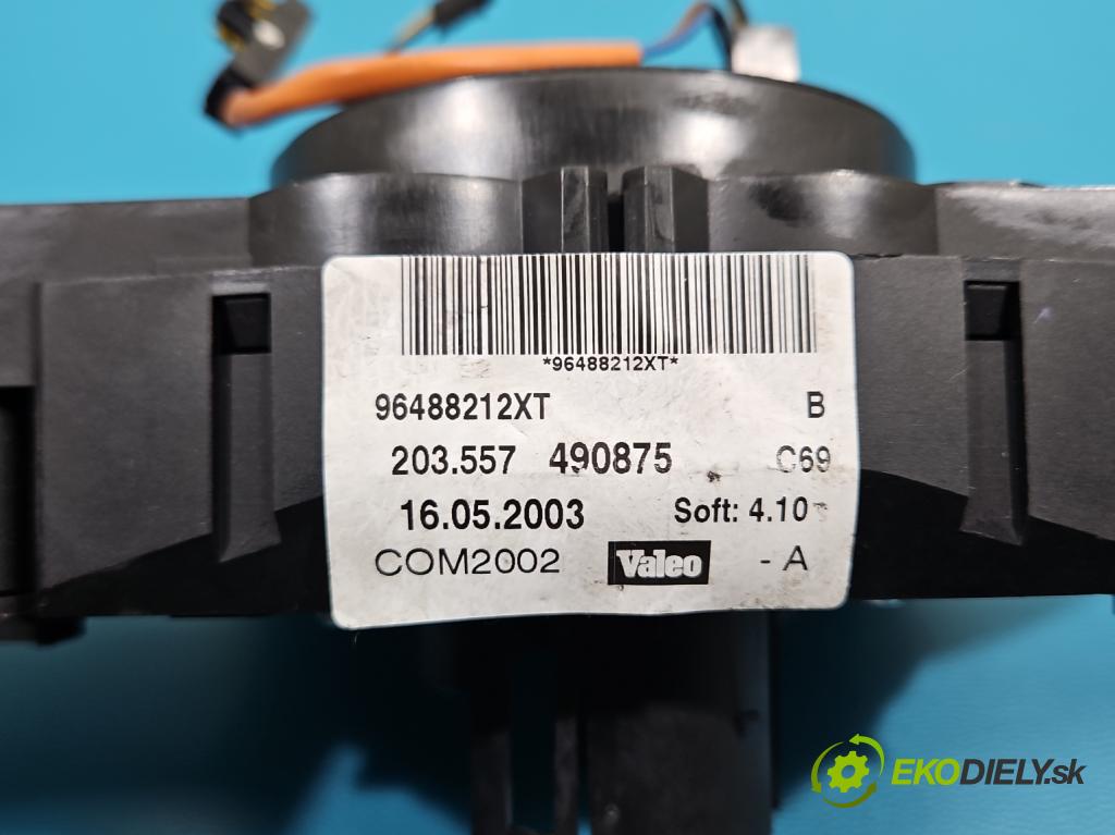 Citroen C3 I 2002-2009 1.1 8V 60 HP manual 44 kW 1124 cm3 5- prepínač komplex: 96488212XT (Prepínacie páčky pod volantom)