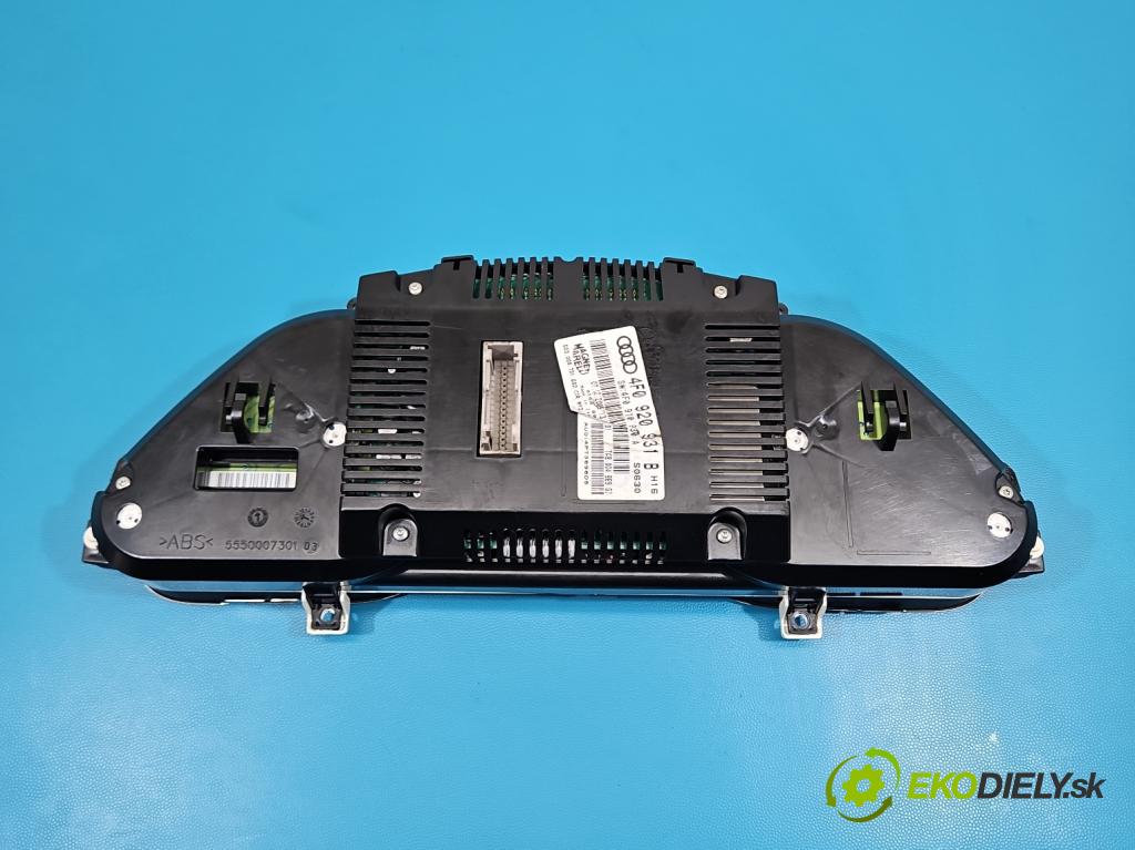 Audi A6 C6 2004-2011 2.7 TDI 179KM automatic 132 kW 2698 cm3 5- prístrojovka/ budíky 4F0920931B (Prístrojová doska)