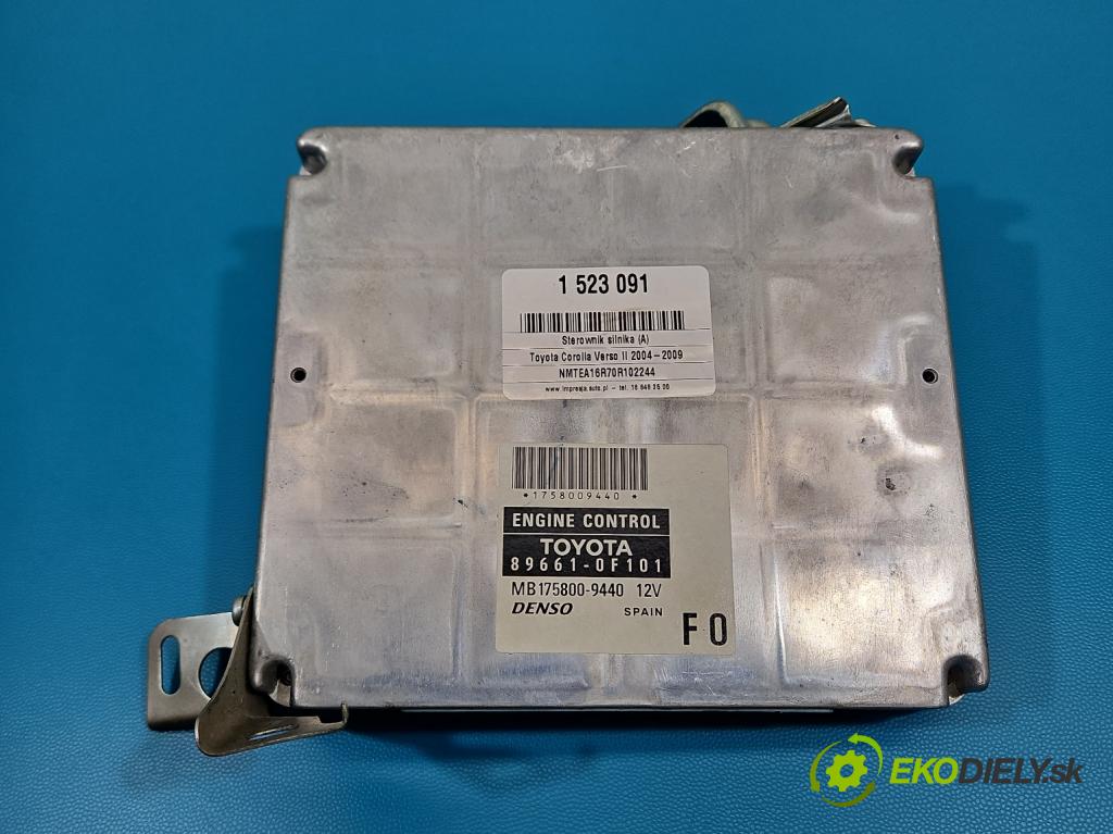 Toyota Corolla Verso II 2004-2009 2.2 d4d 136 HP manual 100 kW 2231 cm3 5- riadiaca jednotka motora 89661-0F101