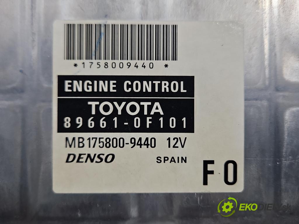 Toyota Corolla Verso II 2004-2009 2.2 d4d 136 HP manual 100 kW 2231 cm3 5- riadiaca jednotka motora 89661-0F101