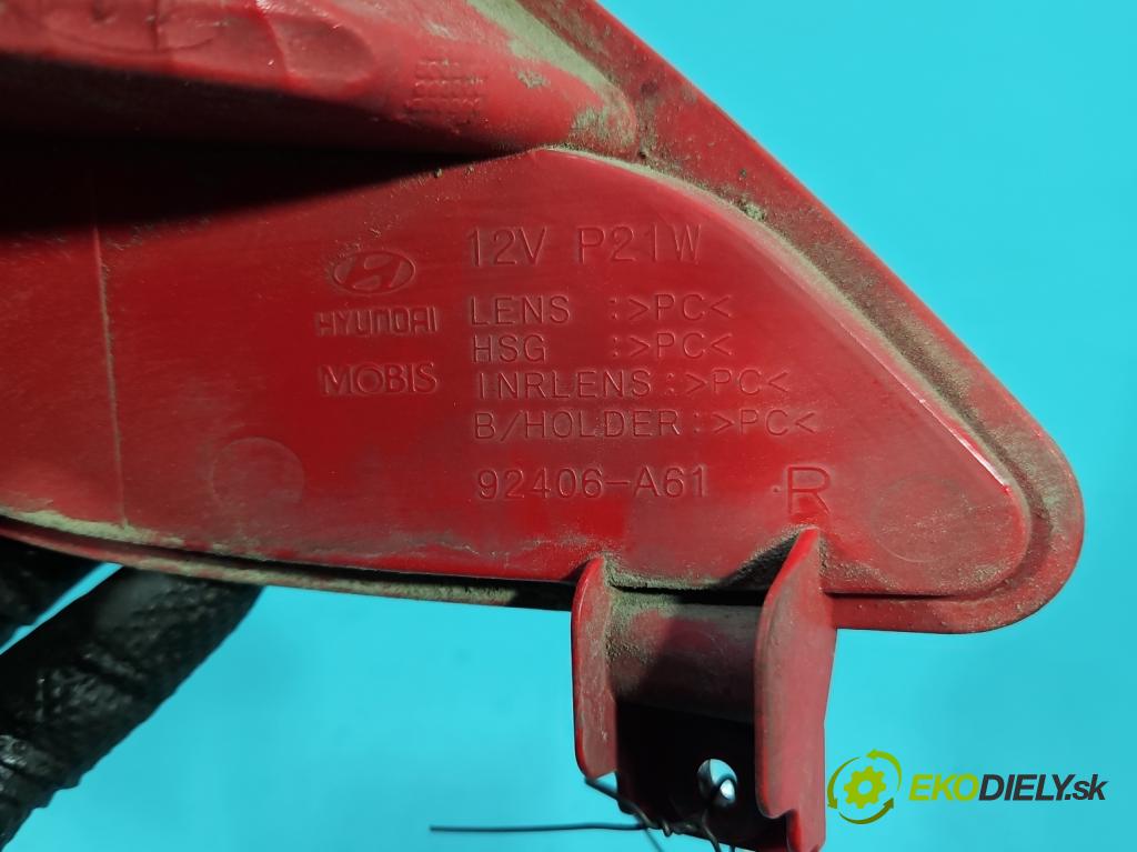 Hyundai I30 II 2012-2016 1.6 crdi 110 HP manual 81 kW 1582 cm3 5- svetlo / reflektor zadné pravé nárazník 92406-A61