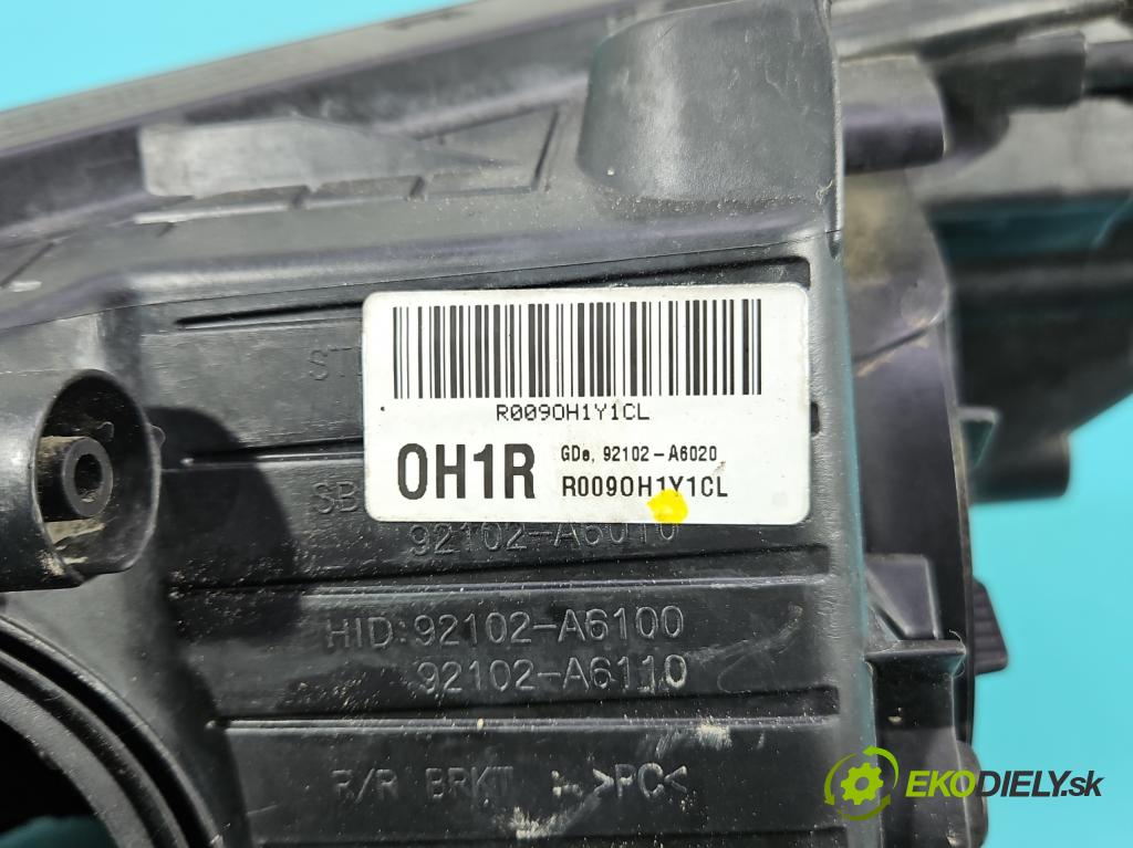Hyundai I30 II 2012-2016 1.6 crdi 110 HP manual 81 kW 1582 cm3 5- Reflektor: pravý 92102-A6100 (Svetlo predné pravé)