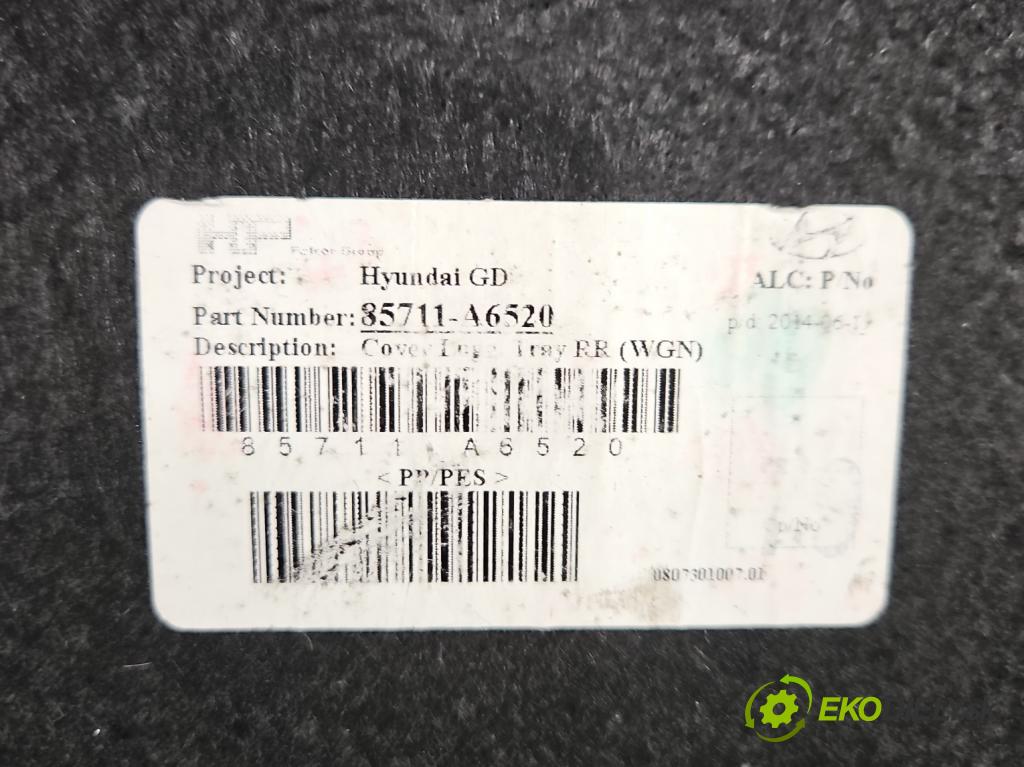 Hyundai I30 II 2012-2016 1.6 crdi 110 HP manual 81 kW 1582 cm3 5- koberec do auta kufra: 85710-A6500