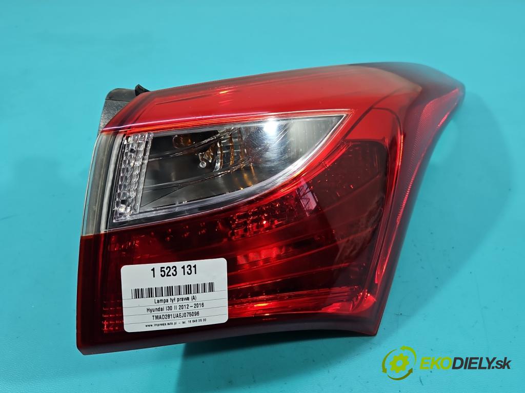 Hyundai I30 II 2012-2016 1.6 crdi 110 hp manual 81 kW 1582 cm3 5- světlo zadní pravé 92402-A62 (Klika dveří ostatní)