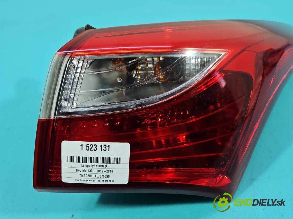 Hyundai I30 II 2012-2016 1.6 crdi 110 hp manual 81 kW 1582 cm3 5- světlo zadní pravé 92402-A62 (Klika dveří ostatní)