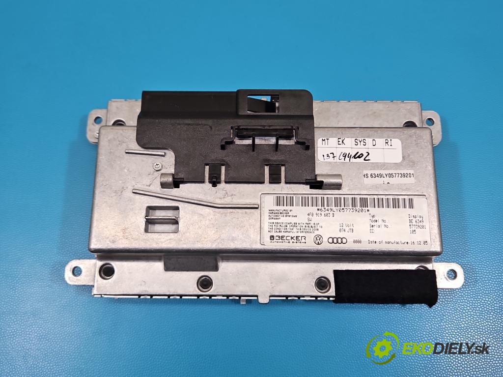 Audi A6 C6 2004-2011 2.7 TDI 179KM automatic 132 kW 2698 cm3 5- Zobrazit: 4F0919603B (Prístrojová doska)