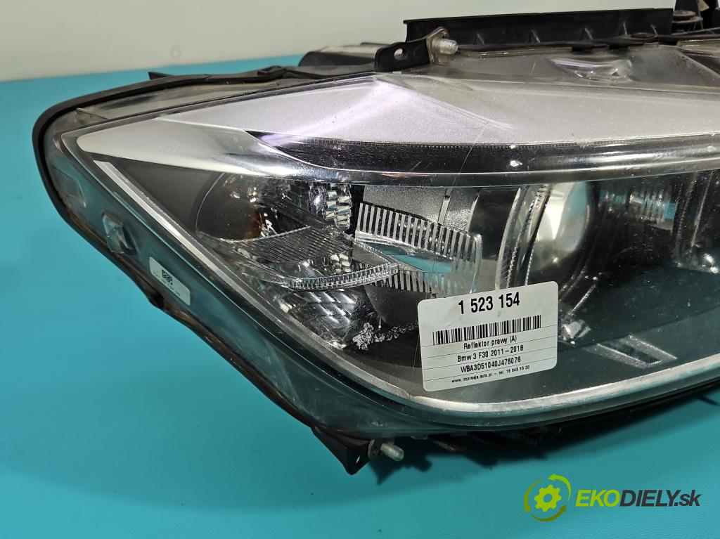 Bmw 3 F30 2011-2018 2.0d 184hp manual 135 kW 1995 cm3 4- Reflektor: pravý 7259526 (Svetlo predné pravé)