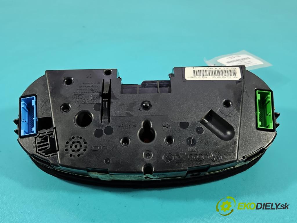 Audi A3 8L 1996-2003 1.9 tdi 90 HP manual 66 kW 1896 cm3 3- prístrojovka/ budíky 8L0919860D (Prístrojová doska)