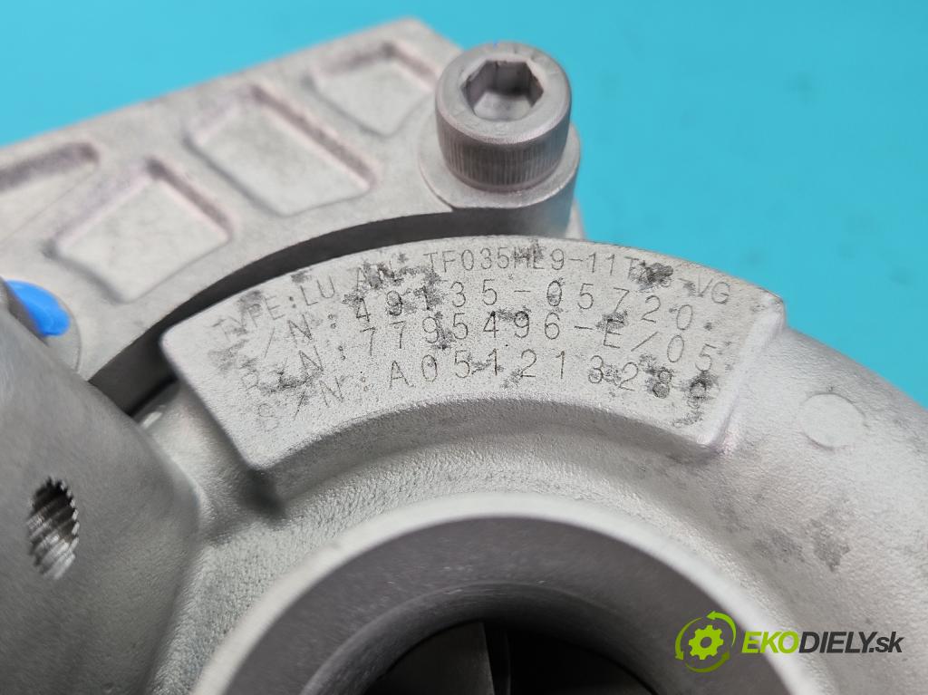 Bmw 3 E90 2005-2013 2.0d 122 HP manual 90 kW 1995 cm3 4- turbodúchadlo, turbo repasovaná 49135-05720