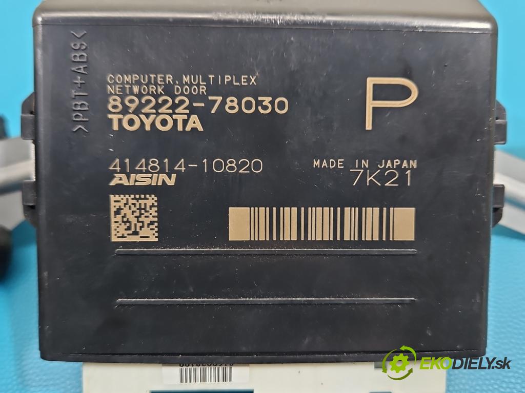 Lexus NX I 2014-2021 2.0 T 238HP automatic 175 kW 1998 cm3 5- riadiaca jednotka parkovaní: 89222-78030P