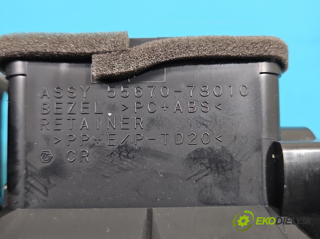 Lexus NX I 2014-2021 2.0 T 238HP automatic 175 kW 1998 cm3 5- Mřížka: kúrenia stredová 55670-78010 (Mriežka kúrenia (fukár))