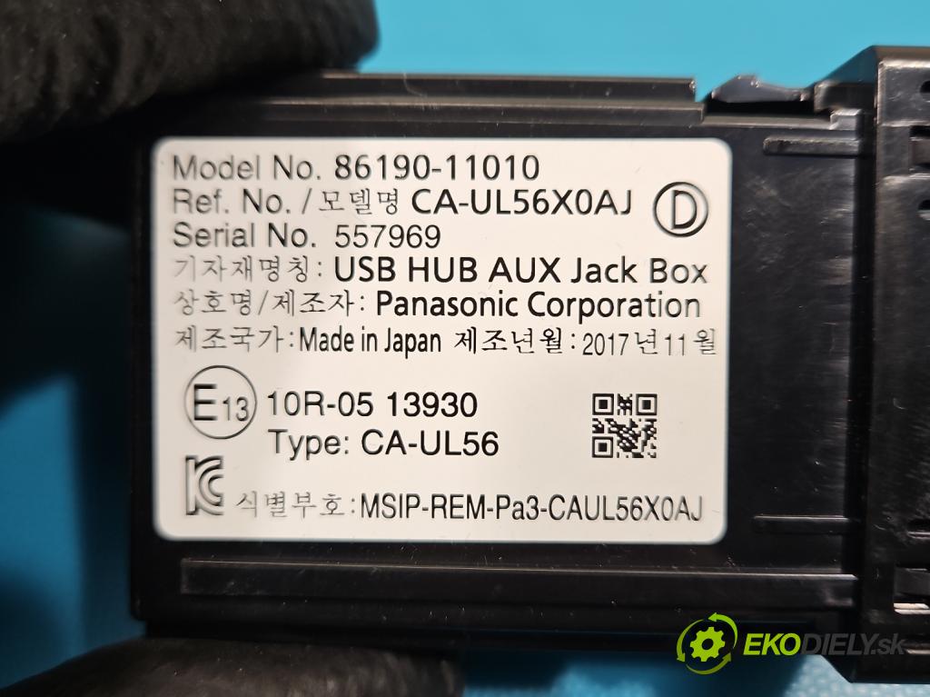 Lexus NX I 2014-2021 2.0 T 238HP automatic 175 kW 1998 cm3 5- zásuvka USB 86190-11010