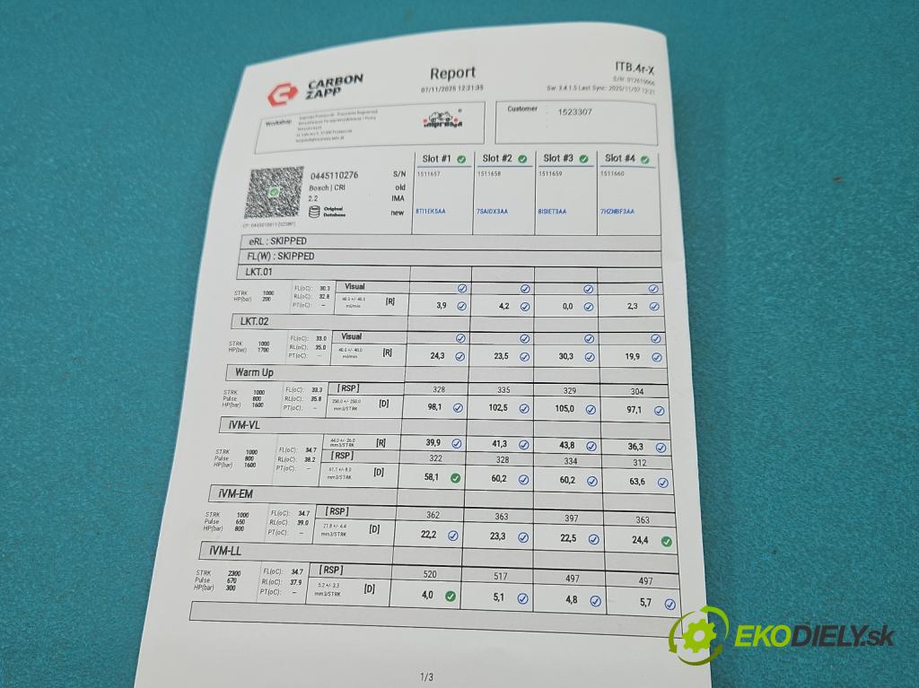 Opel Zafira B 2005-2014 1.9 cdti 120 HP manual 88 kW 1910 cm3 5- vstrek komplet 0445110276