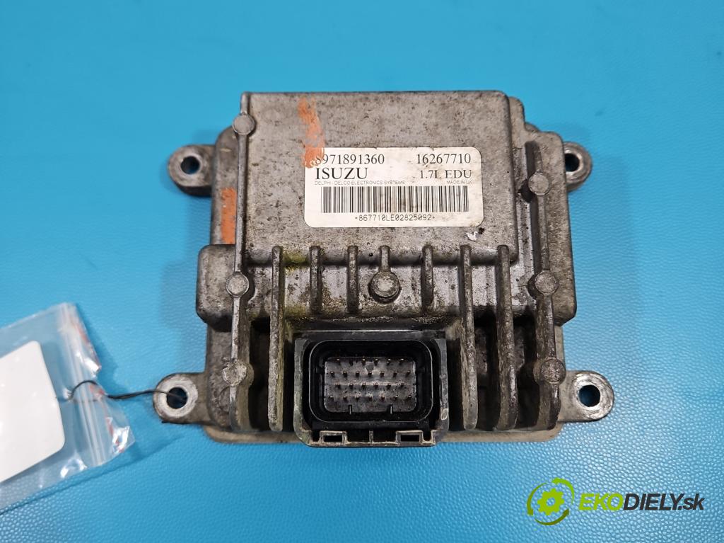 Opel Meriva A 2002-2010 1.7 dti 75 HP manual 55 kW 1686 cm3 5- riadiaca jednotka ostatné 8971891360