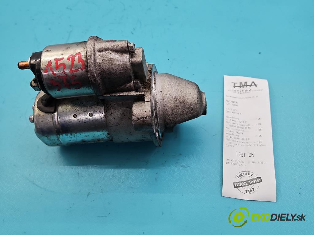 Opel Meriva A 2002-2010 1.7 dti 75 hp manual 55 kW 1686 cm3 5- startér: 112320 (Startér)