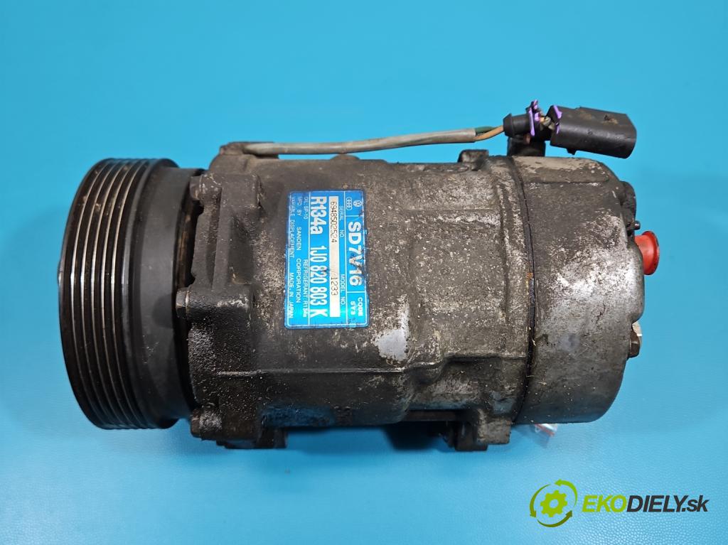 Seat Leon I 1999-2005 1.6 16V 105 hp manual 77 kW 1598 cm3 5- Kompresor: klíma 1J0820803K (Kompresor klimatizace)