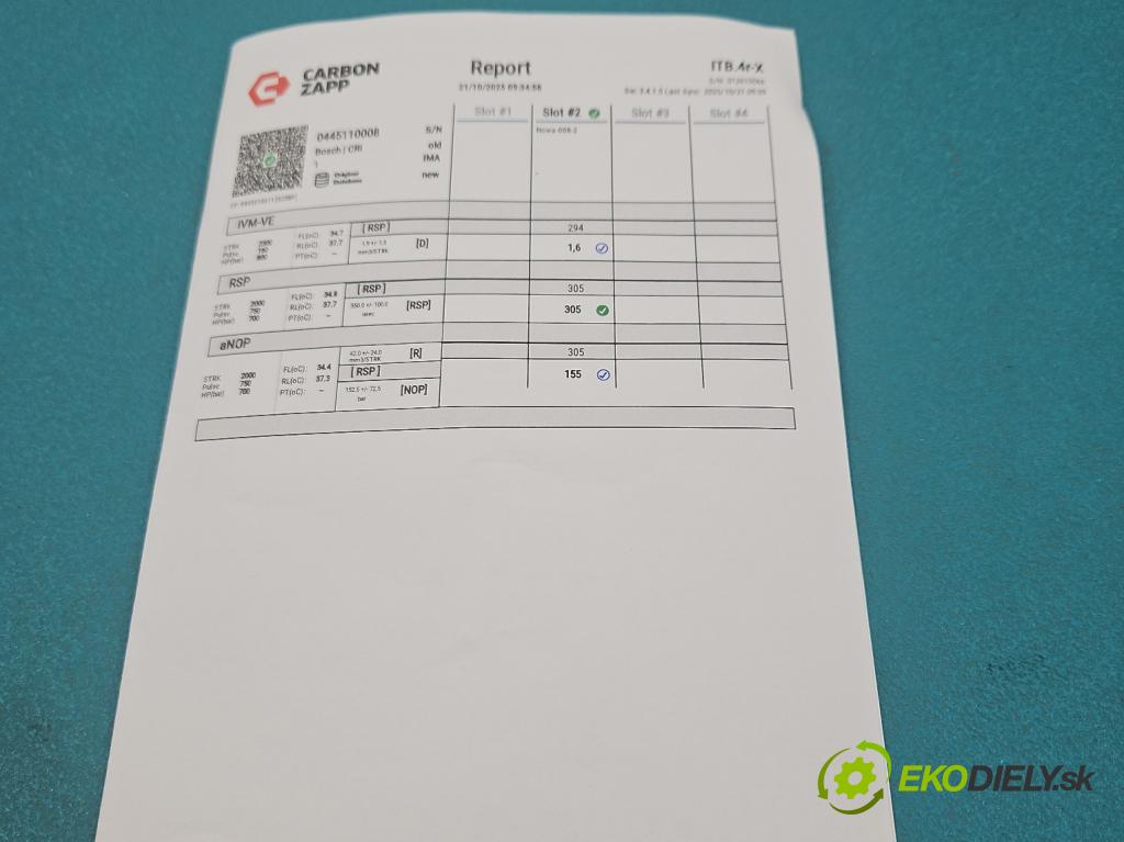 Peugeot Partner I 1996-2008 2.0 hdi 90 HP manual 66 kW 1997 cm3 5- vstrek 0445110008 (Vstrekovač paliva)