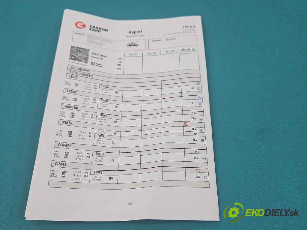 Opel Omega B 1994-2003 2.5 dti 150 HP manual 110 kW 2497 cm3 5- vstrek 0445110049 (Vstrekovač paliva)