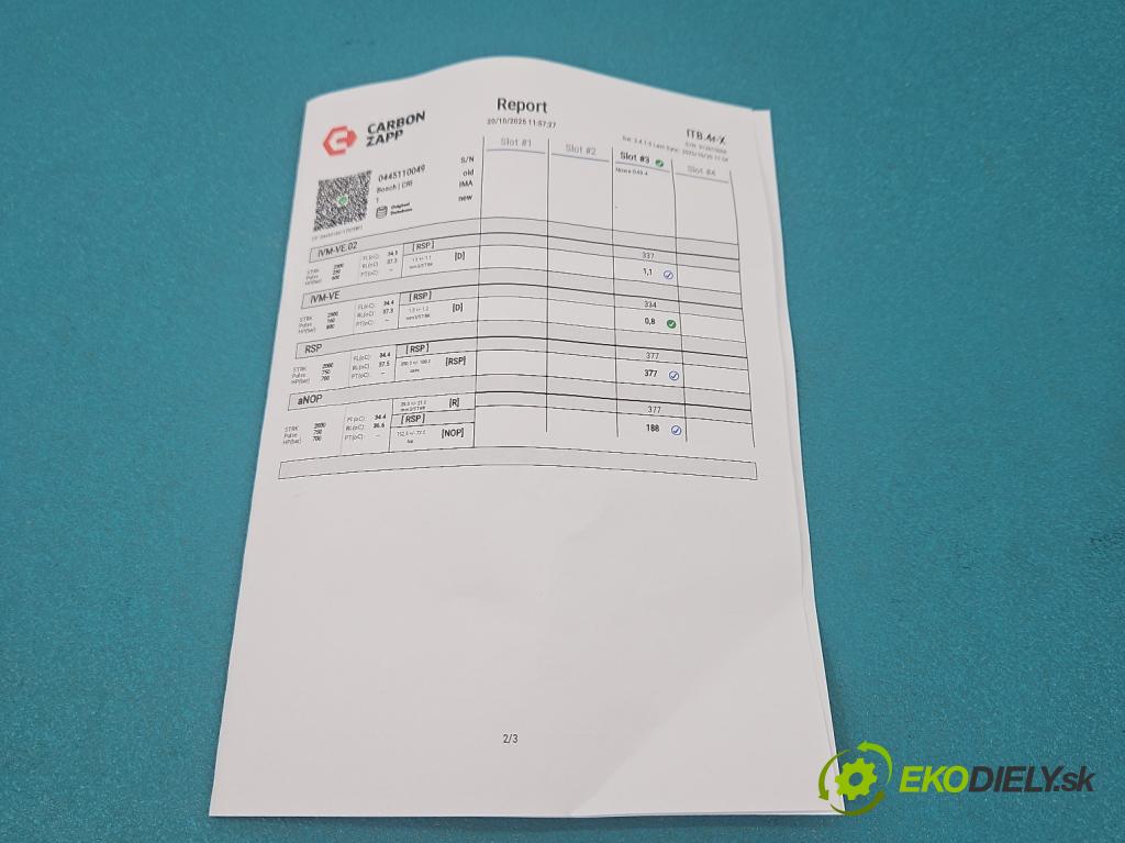 Opel Omega B 1994-2003 2.5 dti 150 HP manual 110 kW 2497 cm3 5- vstrek 0445110049 (Vstrekovač paliva)