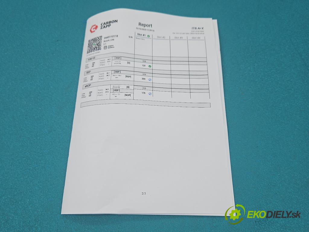 Opel Astra II 1998-2009 1.7 cdti 80 HP manual 59 kW 1686 cm3 5- vstrek 0445110118 (Vstrekovač paliva)