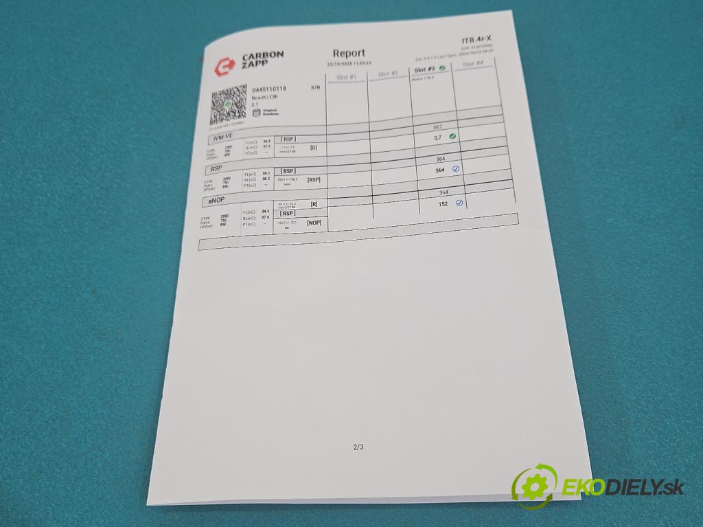 Opel Astra II 1998-2009 1.7 cdti 80 HP manual 59 kW 1686 cm3 5- vstrek 0445110118 (Vstrekovač paliva)