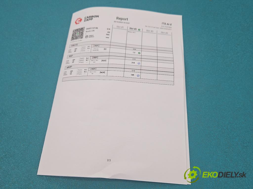 Opel Vivaro 2001-2014 1.9 cdti 101 HP manual 74 kW 1870 cm3 5- vstrek 0445110146 (Vstrekovač paliva)