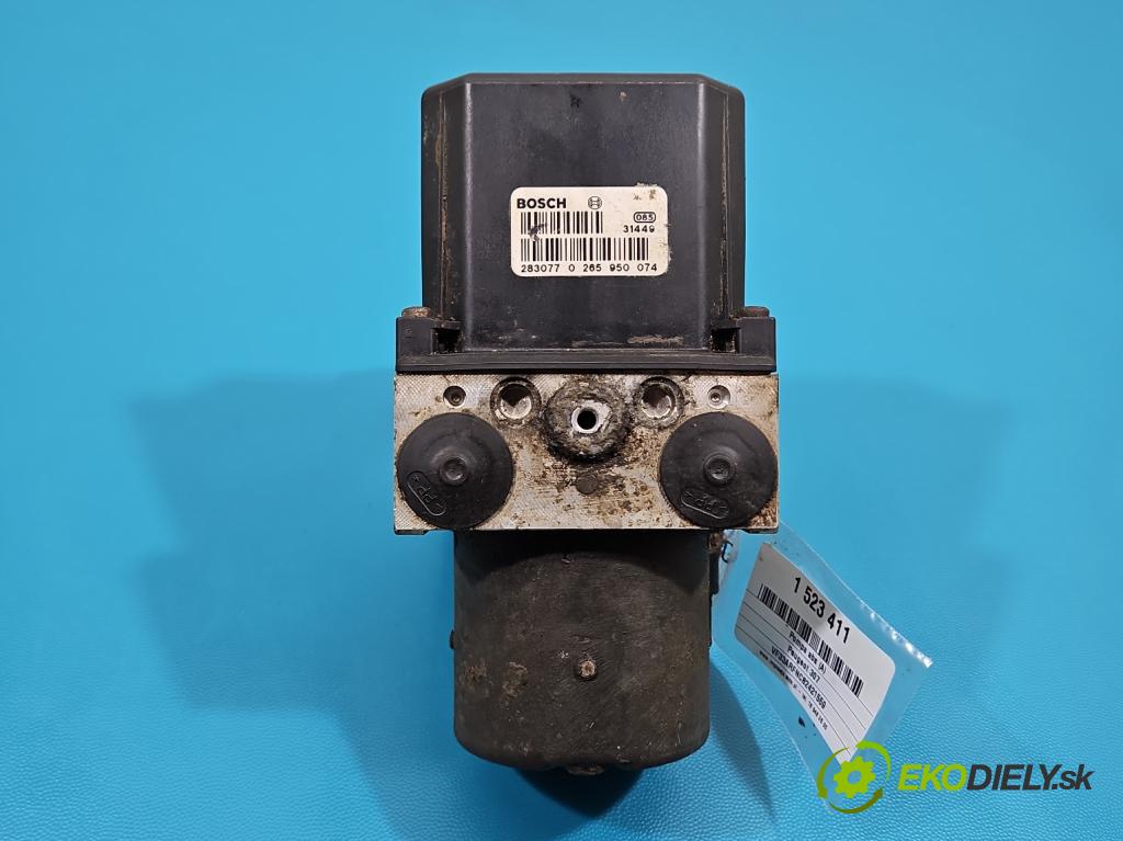Peugeot 307 2.0 16V 136 HP manual 100 kW 1997 cm3 3- čerpadlo abs 0265950074 (Pumpa ABS)
