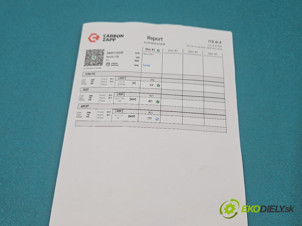 Renault Megane II 2003-2008 1.9 dci 131 HP manual 96 kW 1870 cm3 5- vstrek 0445110230 (Vstrekovač paliva)