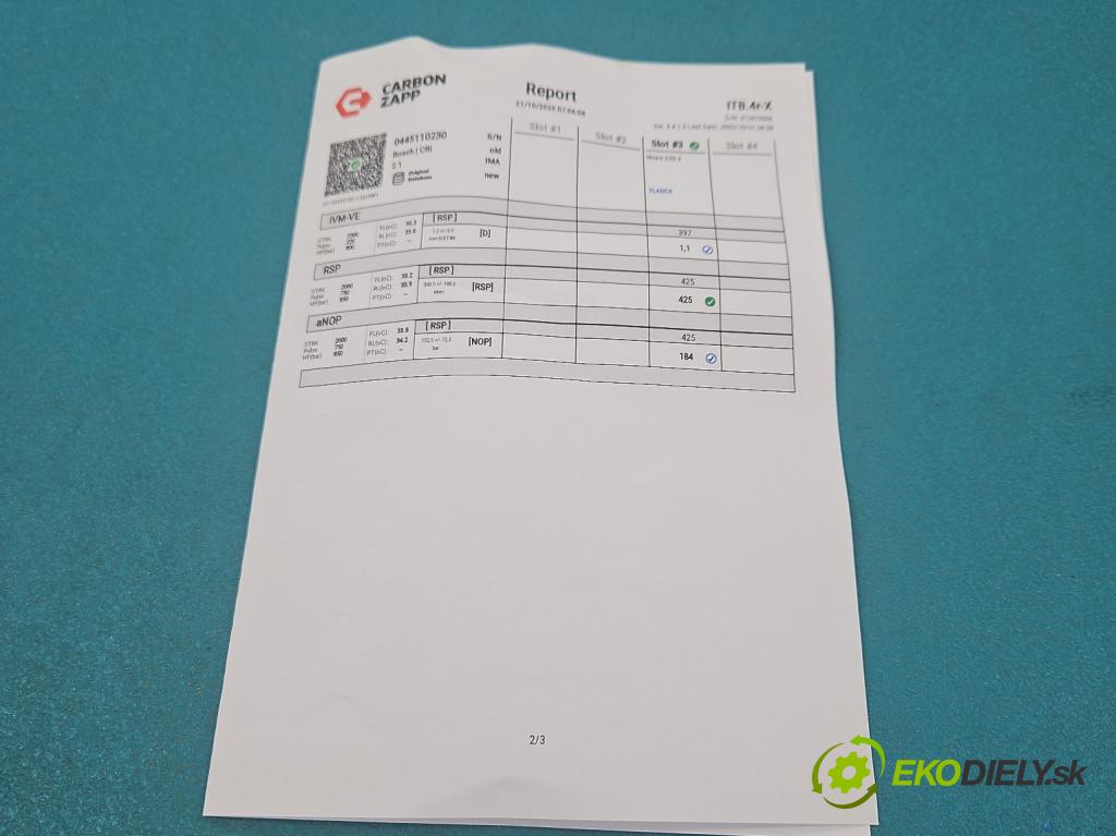 Renault Megane II 2003-2008 1.9 dci 131 HP manual 96 kW 1870 cm3 5- vstrek 0445110230 (Vstrekovač paliva)