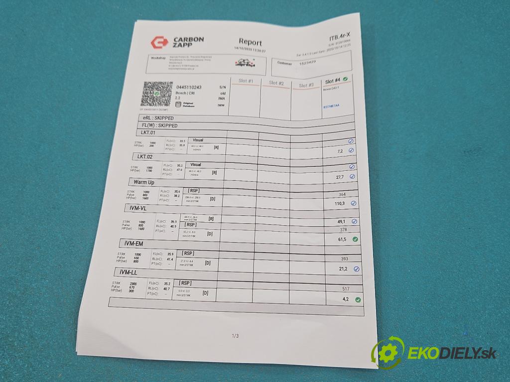 Opel Astra III 2004-2014 1.9 cdti 150 HP manual 110 kW 1910 cm3 5- vstrek 0445110243 (Vstrekovač paliva)